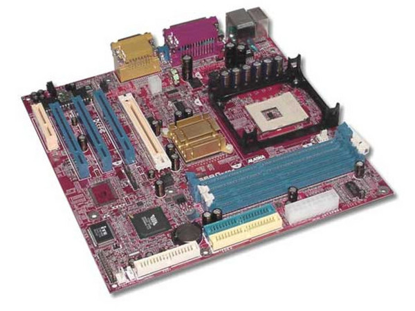T. Madre Biostar/Alaska U8668 Grand, ChipSet P4M266A
Soporta P4 hasta 3.06GHz y Celron 2.4GHz BUS 400/533Mhz,
Memoria: DDR SDRAM (2 Bancos), PC133 SDRAM (2 Bancos)
Integrado: Audio AC97, Video S3, RED 10/100Mbps
Diseño: MicroATX, Ptos. 3x PCI, 1x AGP