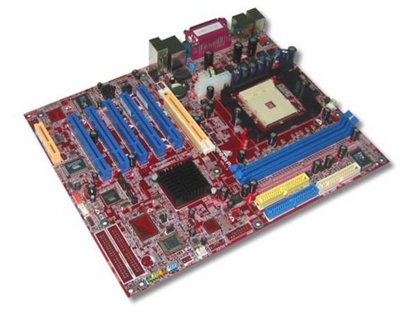 T. Madre Biostar K8NHA Pro ChipSet NVIDIA nForce 3,
Para:Athlon 64, 3200+ / 3400+,
Integrado: Audio Realtek de 6 Canales, Red,
Memoria: DDR333/DDR400,
Diseño: ATX, Ptos. 5 x PCI, 1 x AGP8X, 1 x CNR