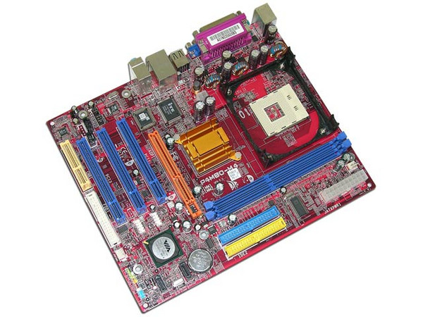 T. Madre Biostar P4M80-M4, ChipSet VIA P4M800,
Soporta: Pentium 4 Prescott/Celeron, 800/533/400MHz,
Integrado: Video S3 UniChrome Pro, Audio y Red,
Memoria: DDR 400, 2 Bancos, 2GB Max,
Diseño: Micro ATX, Ptos: 3x PCI, 1x AGP 8X