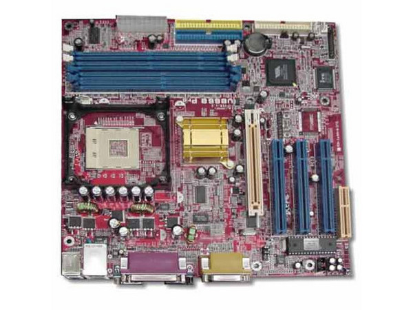 Tarjeta Madre Biostar ChipSet VIA P4M266/VT8235
Soporta P4 hasta 2.6Ghz, Celeron hasta 2Ghz, BUS de 400Mhz
Integrado: Video, Audio AC97, RED 100Mbps, Modem 56k
Memoria: SDRAM PC133(2Bancos) y DDR PC2100 (2 Bancos)
Diseño: Micro ATX