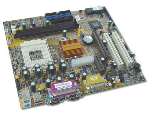T. Madre ECS ChipSet VIA VT8363 & VT82C686A,
Soporta: Duron y Athlon BUS de 266 Mhz,ATA 100/66,
Integrado:AC97 (Avance ALC100-RealTek),
Memoria: SDRAM PC100/PC133, 1Gb Max,
Diseño: U-ATX, Ptos: 1x AGP, 2x PCI, 1x AMR