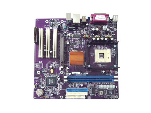 Tarjeta Madre ECS P4VMM2, ChipSet VIA P4M266A
Soporta: Intel Pentium 4 y Celeron c/BUS 533/400 MHz
Integrado: Video, Audio Realtek 5.1, RED 10/100Mbps
Memoria: DDR266/200 2.5V  (2 Bancos), 1GB Max 
Diseño: Micro ATX, Ptos:1x AGP(4x), 3x PCI y 1x CNR