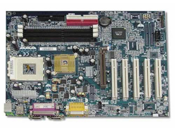 Tarjeta Madre GigaByte GA-7DXE, ChipSet AMD-761
Soporta: Athlon XP 2600+ y Duron a 1.3Ghz, BUS 200/266Mhz
Integrado: Audio AC97
Memoria: SDRAM DDR 266Mhz, 3Gb MAX
Diseño: ATX Completo, Puertos: 1x AGP, 5x PCI