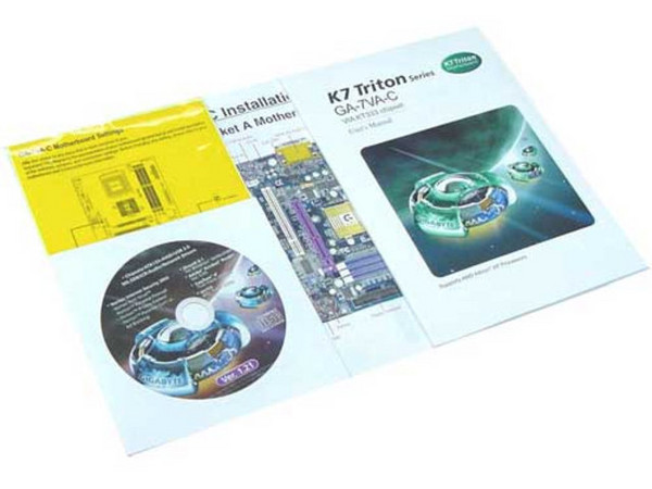 T. Madre GigaByte GA7VAC ChipSet VIA KT333, Soporta hasta: AMD XP 2600+, Duron 1.3Ghz, Integrado: Audio AC97, IDE: ATA-100/133, Memoria: 3x DDR DIMM DDR333/PC1600/PC2100, 3Gb Max, Diseño: ATX Completo, Ptos. 1x AGP, 5x PCI, 1x CNR