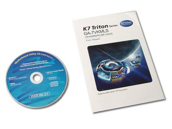 T. Madre Giga Byte  GA-7KMLS, Chipset VIA KM266
Soporta:Duron™/Athlon™/Athlon™ XP hasta 2000+ 200/266
Memoria: PC133 hasta 1GB.
Integrado: Video, Sonido AC97, 10/100MB LAN. 
Puertos:3XPCI, 2XUSB 1.1.