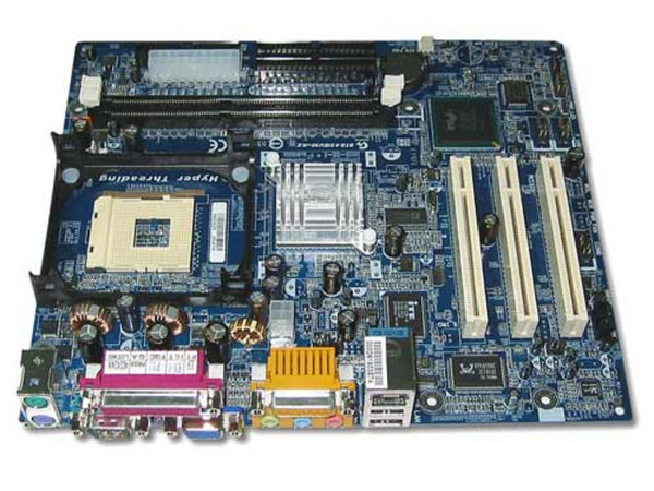 T. Madre GigaByte 8I845GVM-RZ, ChipSet Intel 845GV, 
Soporta: Pentium4 y Celeron, HT con BUS de 400/533Mhz, 
Memoria: SDRAM DDR 266/333, 2 Bancos, 2GB Max, 
Integrado: Audio, Video y Red 10/100Mbps, 
Diseño: Micro ATX, Ptos. 3x PCI