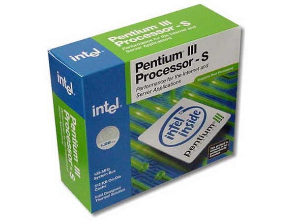 Procesador Intel Pentium III a 1.26GHZ, 512K Cache, 133 MHZ FSB, en caja