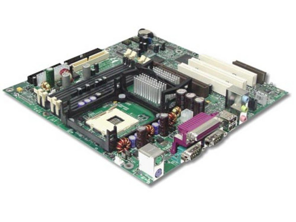 T. Madre Intel D850EMD2, ChipSet Intel 850E,
Soporta hasta: Pentium 4, 478Pins, de 400 y 533Mhz,
Integrado: Audio AC 97,
Memoria: RIMM RDRAM PC800, 2Gb Max, (4 Bancos) -En Pares-
Diseño: Micro ATX, Ptos. 1x AGP, 3x PCI