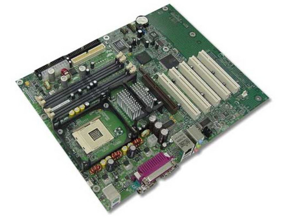 T. Madre Intel D850EMV2, ChipSet Intel 850E,
Soporta hasta: All Pentium 4, 478Pins, 400/533 Mhz,
Integrado: Audio AC 97, 
Memoria: RIMM RDRAM PC800, 2Gb Max, (4 Bancos),
Diseño: ATX Completo, Ptos: 1x AGP, 5x PCI, 1x CNR