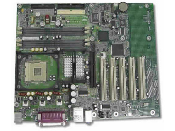 T. Madre Intel D850EMV2, ChipSet Intel 850E,
Soporta hasta: All Pentium 4, 478Pins, 400/533 Mhz,
Integrado: Audio AC 97, 
Memoria: RIMM RDRAM PC800, 2Gb Max, (4 Bancos),
Diseño: ATX Completo, Ptos: 1x AGP, 5x PCI, 1x CNR