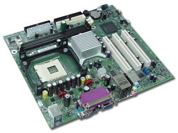 T. Madre Intel 845GLVAL, ChipSet Intel 845GL,
Soporta:P4 hasta 2.6Ghz y Celeron 2.4Ghz, 478Pins/400Mhz
Integrado: Video Intel, Audio AC97, 
Memoria: DDR, 2Gb Max, (2 Bancos),
Diseño: Micro ATX, Ptos: 3x PCI.