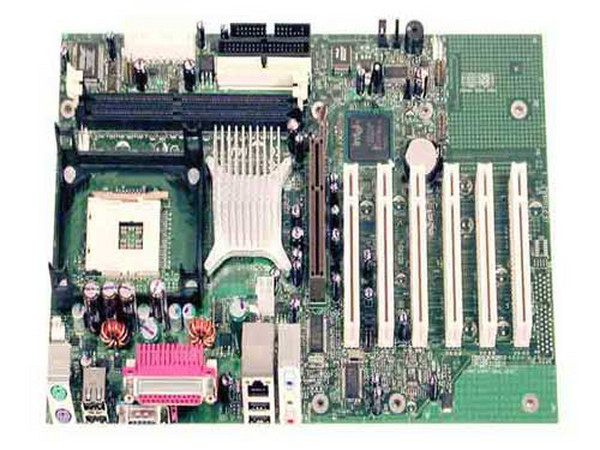 T. Madre Intel D845EBG2L, ChipSet Intel 845E, 
Soporta Hasta: P4 a 2.8Ghz, y Celeron, 478Pins 400/533Mhz 
Integrado: Audio AC97, LAN 10/100 MBPS
Memoria: SDRAM DDR 266/200, 2Gb Max, (2 Bancos), 
Diseño: ATX Completo, Ptos: 1x AGP, 6x PCI, 1x CNR
