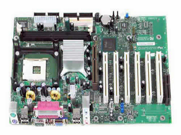 T. Madre Intel D845GEBV2, ChipSet Intel 845GE,
Soporta: Pentium 4 y Celeron con 478Pins 400/533Mhz
Integrado: Audio AC97 y Video Intel Extreme
Memoria: SDRAM DDR 333/266, 2Gb Max, (2 Bancos),
Diseño: ATX Completo, Ptos: 1x AGP, 6x PCI, 1x CNR