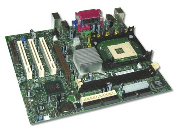 T. Madre Intel D845GERG2, ChipSet Intel® 845GE, 
Soporta: P4 y Celeron con BUS de 533/400 MHz, 
Memoria: SDRAM DDR 333/266, 2 Bancos, 2GB Max, 
Integrado: Video Intel, Audio AC97, 
Diseño: Micro ATX, Ptos: 1x AGP, 3x PCI, 1x CNR