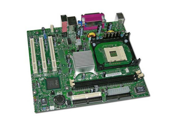 Tarjeta Madre Intel D845GVFNL, ChipSet Intel 845GV,
Soporta: Pentium 4 y Celeron con BUS de 400/533Mhz,
Memoria: SDRAM DDR 200/266/333, 2 Bancos, 2GB Max.,
Integrado: Video, Audio y Red 10/100Mbps,
Diseño: MicroATX, Puertos: 3x PCI, 4x USB