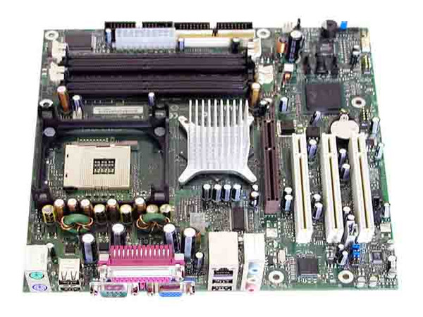 T. Madre Intel D865GLCLK, ChipSet Intel 865G
Soporta: P4 y Celeron con Bus de 400/533/800Mhz
Integrado: Video Intel, Sonido y LAN 10/100/1000Mbps
Memoria: SDRAM DDR 400/333/266
Diseño: MicroATX, Puertos: 1x AGP, 3x PCI, 2x SATA