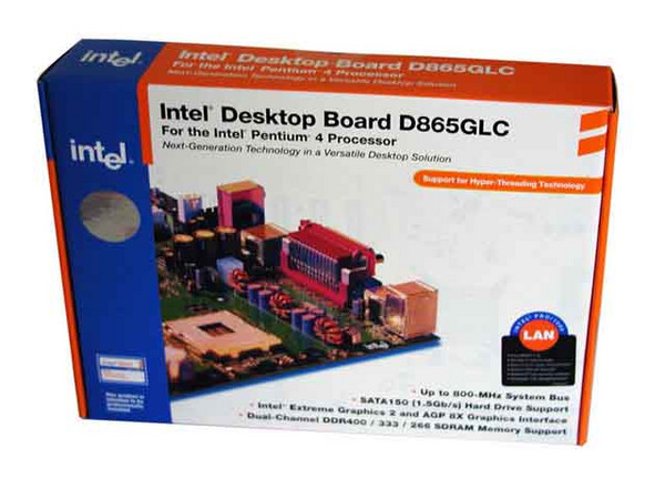 T. Madre Intel D865GLCLK, ChipSet Intel 865G
Soporta: P4 y Celeron con Bus de 400/533/800Mhz
Integrado: Video Intel, Sonido y LAN 10/100/1000Mbps
Memoria: SDRAM DDR 400/333/266
Diseño: MicroATX, Puertos: 1x AGP, 3x PCI, 2x SATA