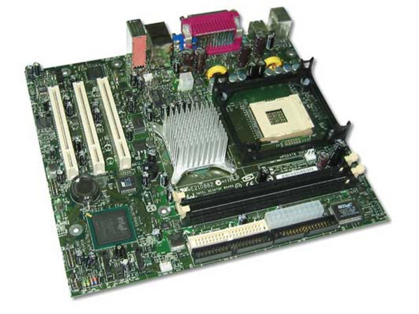 T. Madre Intel D865GVHZL, ChipSet Intel® 865GV, 
Soporta: P4/Prescott/Celeron y BUS de 400/533/800Mhz, 
Integrado: Video, Audio y Red 10/100Mbps
Memoria: SDRAM DDR 400/333/266, 2 Bancos, 2GB Max
Diseño: MicroATX, Ptos: 3x PCI