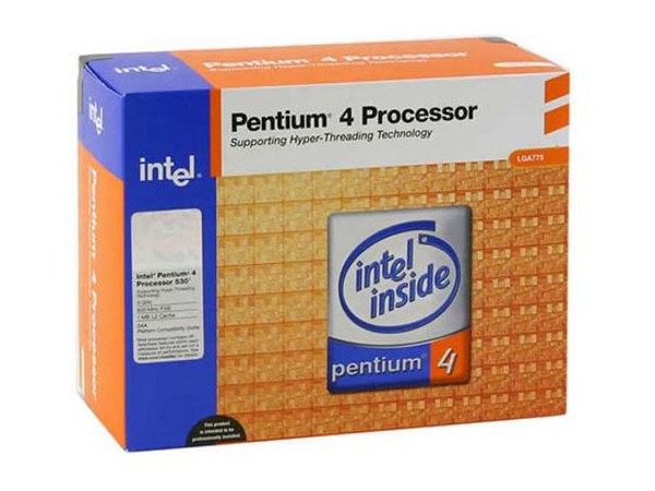 Procesador Intel Pentium 4 530 a 3.0 GHz, Solo para Socket LGA 775, BUS de 800MHz, 1MB en Cache L2.