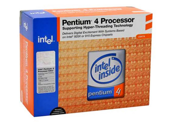 Procesador Intel Pentium 4 530J a 3.0 GHz, Solo para Socket LGA 775, BUS de 800MHz, 1MB en Cache L2