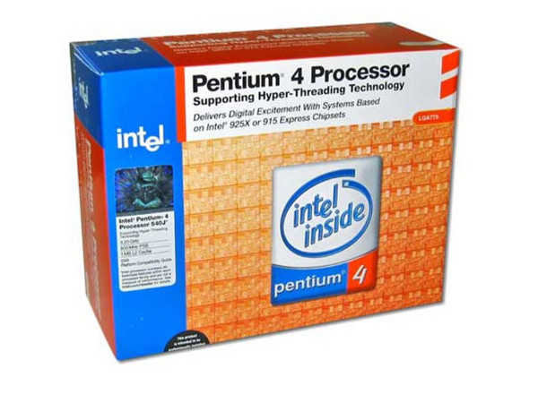 Procesador Intel Pentium 4 540J a 3.2 GHz, Solo para Socket LGA 775, BUS de 800MHz, 1MB en Cache L2
