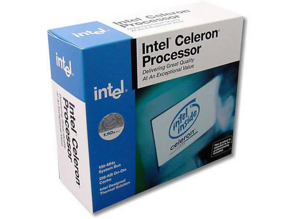 Procesador Intel Celeron a 1.1GHZ, 256Kb en Cache, BUS de 100MHZ, Socket 370