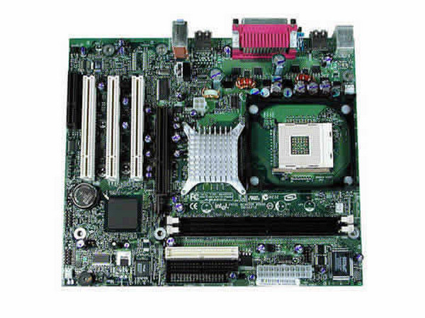 T. Madre Intel D845EPT2, ChipSet Intel 845E,
Soporta: P4 hasta 2.8 y Celeron, 478Pins, 400/533Mhz,
Integrado: Audio AC97, 
Memoria: DDR DIMM, 266/200, 2Gb Max, (2 Bancos),
Diseño: Micro ATX, Ptos: 1x AGP, 3x PCI, 1x CNR.