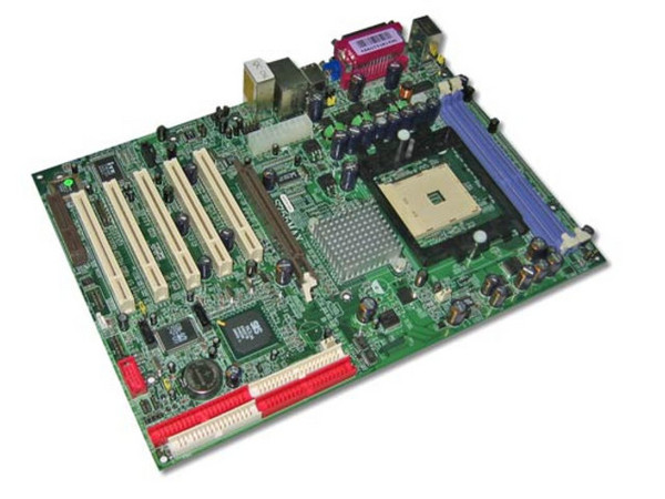 T. Madre JETWAY S755MAX, ChipSet SiS 755 K8HT,
Soporta:Athlon 64, 754-Pines, bus 800MHz,
Integrado: Audio de 6 canales, 2 Serial ATA y Red,
Memoria: SDRAM DDR 266/333/400, 2 Bancos, 2GB Max,
Diseño: ATX, Ptos: 5x PCI, 1x CNR, 1x AGP 