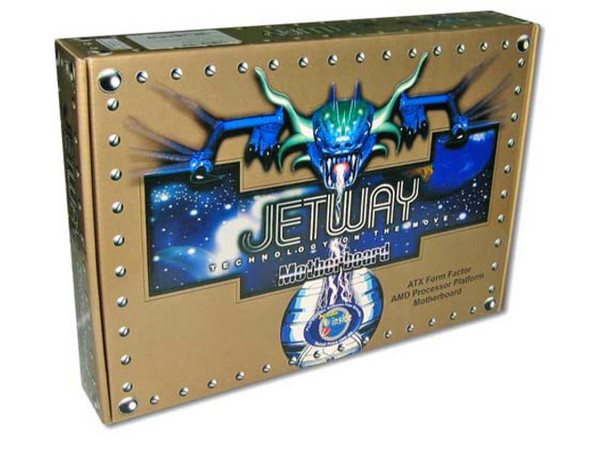 T. Madre JETWAY S755MAX, ChipSet SiS 755 K8HT,
Soporta:Athlon 64, 754-Pines, bus 800MHz,
Integrado: Audio de 6 canales, 2 Serial ATA y Red,
Memoria: SDRAM DDR 266/333/400, 2 Bancos, 2GB Max,
Diseño: ATX, Ptos: 5x PCI, 1x CNR, 1x AGP 