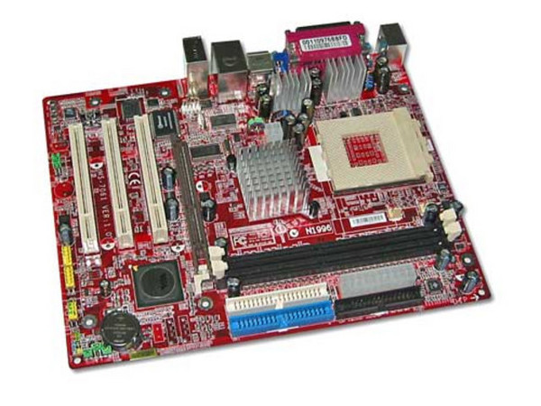 T. Madre MSI KM3M-V, ChipSet VIA KM266 Pro,
Soporta: AMD Athlon XP/Duron/Sempron, Socket A,
Integrado: Video S3 Graphics, Sonido VIA 5.1 y Red 10/100,
Memoria: SDRAM DDR266, DDR333,
Diseño: MicroATX, Puertos: 3x PCI, 1x AGP 4X