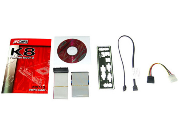 T. Madre PCCHIPS M871G, ChipSet SiS 760GX/964,
Soporta: Athlon 64, Sempron, Socket 754,
Integrado: Audio AC'97, 2 Serial ATA y Red,
Memoria: DDR 266/333/400 Mhz, 2 Bancos, 2GB Max,
Diseño: Micro-ATX, Puertos: 1x CNR, 2x PCI, 1x AGP 8X