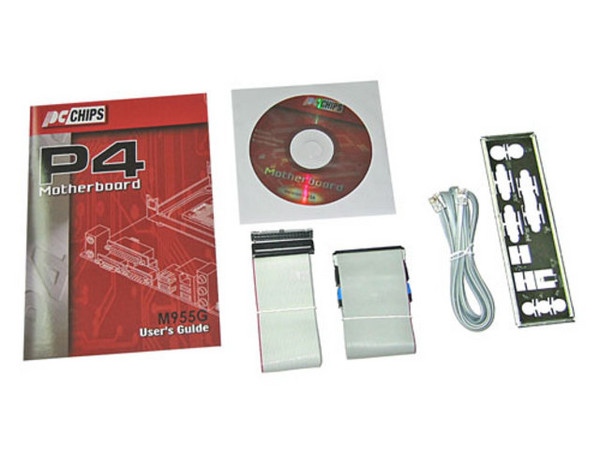 T. Madre PCCHIPS M955G, ChipSet VIA PM800/8237,
Soporta Intel Celeron, Pentium 4 HT & Prescott, 800/533/400Mhz,
Memoria: DDR400/333/266 (2 Bancos), 2Gb Max,
Integrado: Audio 6 canales, Video, RED 10/100Mbps,
Diseño: Micro ATX, Ptos. 3x PCI, 1x AGP 8