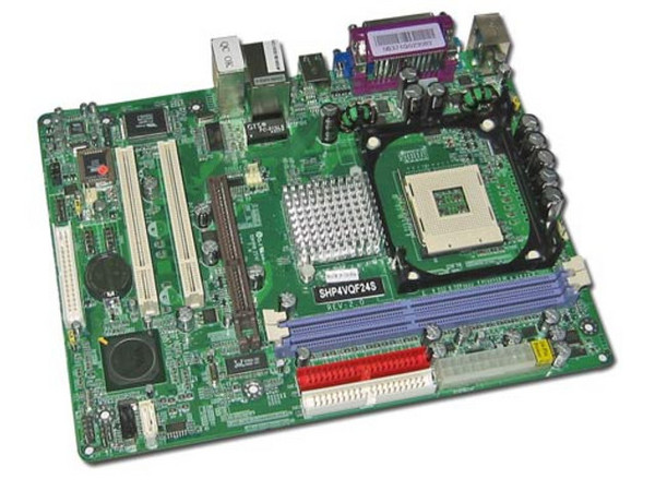 T. Madre Shika SHP4VQF24S, ChipSet VIA P4M800CE,
Soporta: Pentium 4 Prescott, 478Pins, BUS de 800/533MHz,
Integrado: Video, Audio 6 Canales, Red 10/100,
Memoria: 2xBancos DDR 266/333/400Mhz, 2GB Max,
Diseño: MicroATX, Ptos: 1x AGP 8X, 2x PCI, 4xUSB 2