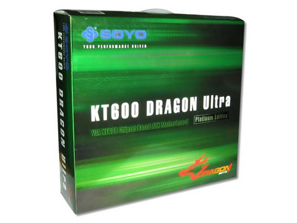 T. M. SY-KT600 DRAGON Ultra Platinum, ChipSet VIA KT600,
Soporta Athlon XP, Duron / Bus 266/333/400 MHz,
Integrado: Audio 6 Canales, RED, 6 USB2, 2 FireWire,
Memoria: DDR 400/333/266, 3 Bancos, 3GB Max,
Diseño: ATX, Puertos: 5x PCI, 1x AGP 4x/8x