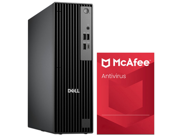 PC de Escritorio DELL Pro Slim QCS1250: 
Procesador Intel Core Ultra 7 265 (hasta 5.3 GHz), 
Memoria de 16GB DDR5, 
SSD de 1TB, 
Video Intel Graphics, 
S.O. Windows 11 Pro. 
Incluye Antivirus McAfee.
