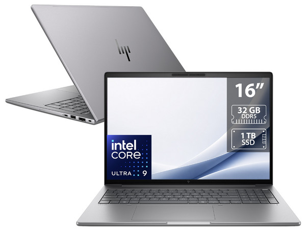 Workstation Portatil HP ZBook 8 G1i:
Procesador Intel Core Ultra 9 285H (hasta 5.4 GHz),
Memoria de 32GB DDR5,
SSD de 1TB,
Pantalla de 16