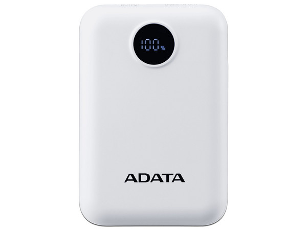 Power Bank ADATA Colorful C100 PC10022-12WH de 10 000 mAh. Color Blanco.