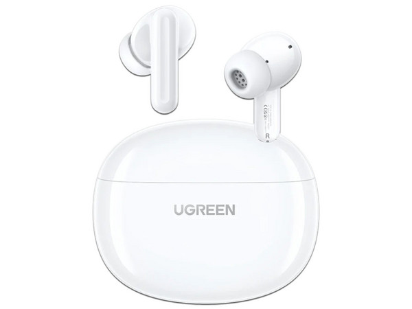 Audífonos Inalámbricos TWS UGREEN Hitune P3, Bluetooth 5.4, Estuche de Carga. Color Blanco.