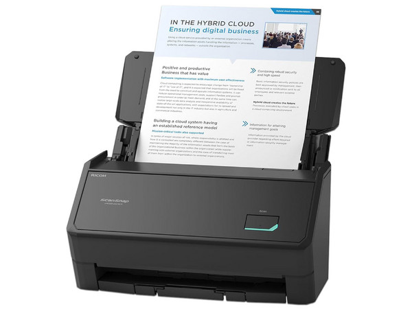 Escáner Tipo ADF Fujitsu IX2400, Resolución de 600DPI, 45ppm, USB. Color Negro.