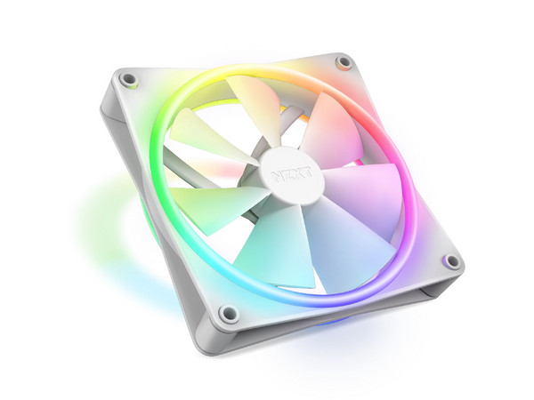 Ventilador NZXT F120 RGB Duo de 120mm, 1800RPM. Color Blanco.
