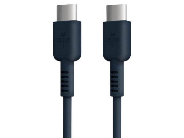 Cable Trenzado Hune AT-ACC-CA-353-OCE-1M, Conector USB-C a USB-C (M-M), Carga Rápida, 1m. Color Azul.