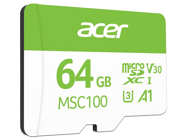 Memoria microSDXC Acer BL.9BWWA.336 de 64GB, Clase 10.