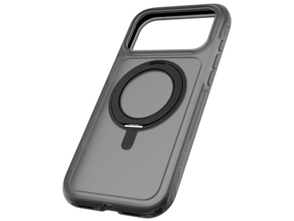 Funda Prodigee Orbit 360 para iPhone 17 Pro Max con Anillo Metálico. Color Humo Negro.