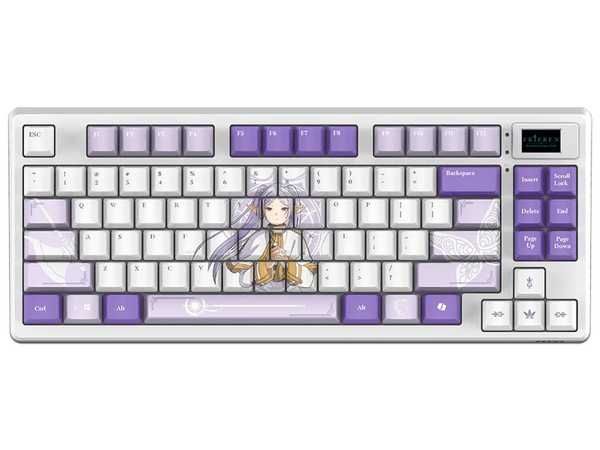 Kit de Teclado, Mouse y Mousepad Gamer MSI Gear FRIEREN Edition, RGB, Inalámbrico, Bluetooth, USB 2.0. Color Blanco.