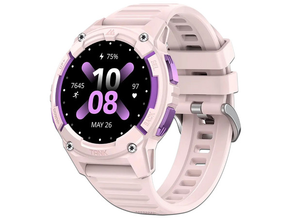Smartwatch KOSPET TANK S2, 
Resistente al Agua 5 ATM, IP69K, 
Compatible con Android e iOS. 
Color Rosa.