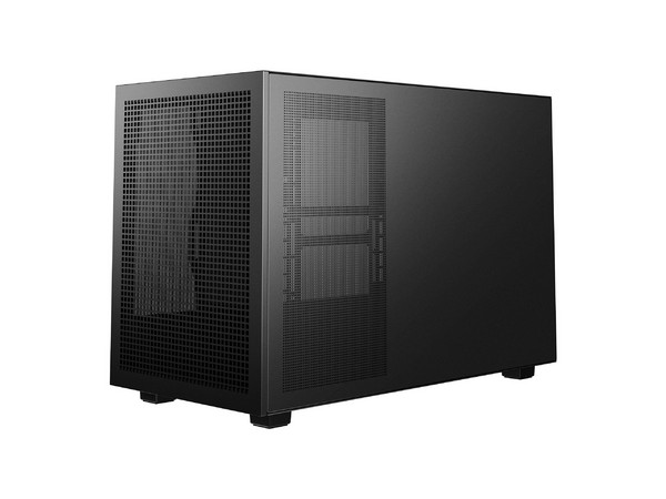 Gabinete DeepCool CH260, Mid Tower, Micro ATX, Panel de Cristal Templado, No Incluye Fuente de Poder. Color Negro.