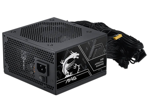 Fuente de Poder MSI MAG A750BN PCIE5 III de 750W, 120 mm, 80 PLUS Bronze. Color Negro. 