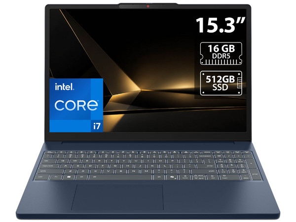 Laptop Lenovo IdeaPad Slim 3 15IRH10:
Procesador Intel Core i7 13620H (hasta 4.9 GHz),
Memoria de 16GB DDR5,
SSD de 512GB,
Pantalla de 15.3