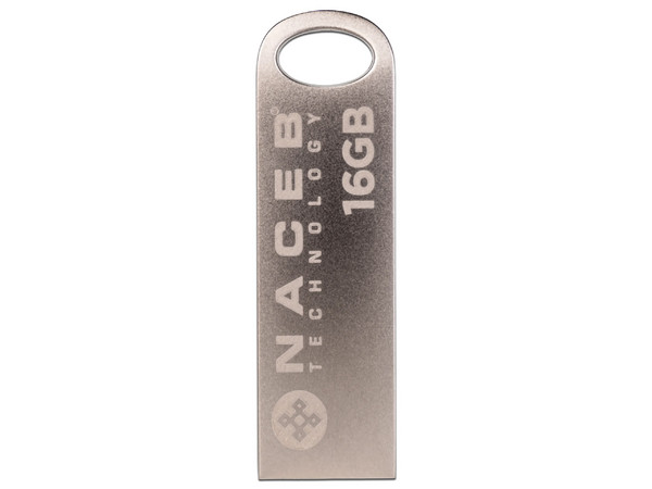 Memoria Flash USB 2.0 NACEB SNTU-016 de 16GB. Color Gris.