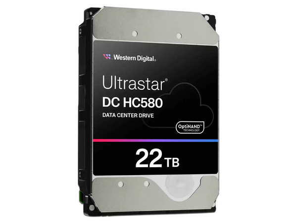 Disco Duro Western Digital Ultrastar DC HC580 de 22TB, 7200 RPM, Caché 512MB, SATA III (6.0 Gb/s).